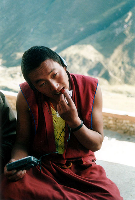 Monk at Drigung Til Monastery