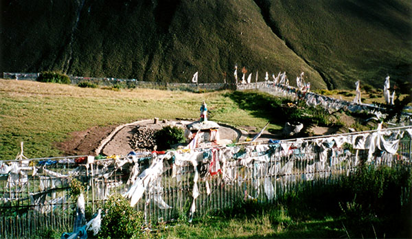 Sku burial ground near Drigung Til, Tibet